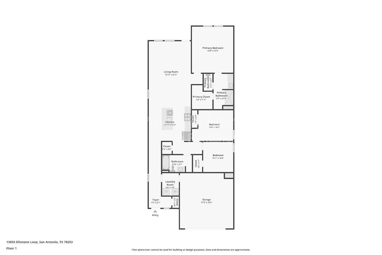 One Story 3 Bedroom Home just down the Street from an AMAZING Amenity Center (You can see it from the front door!) property image